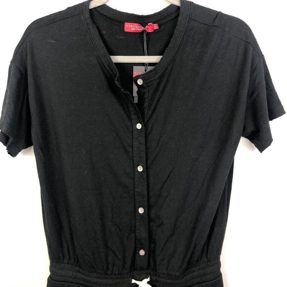 N:PHILANTHROPY | Black Finn Drawstring Romper S - Picture 5 of 16